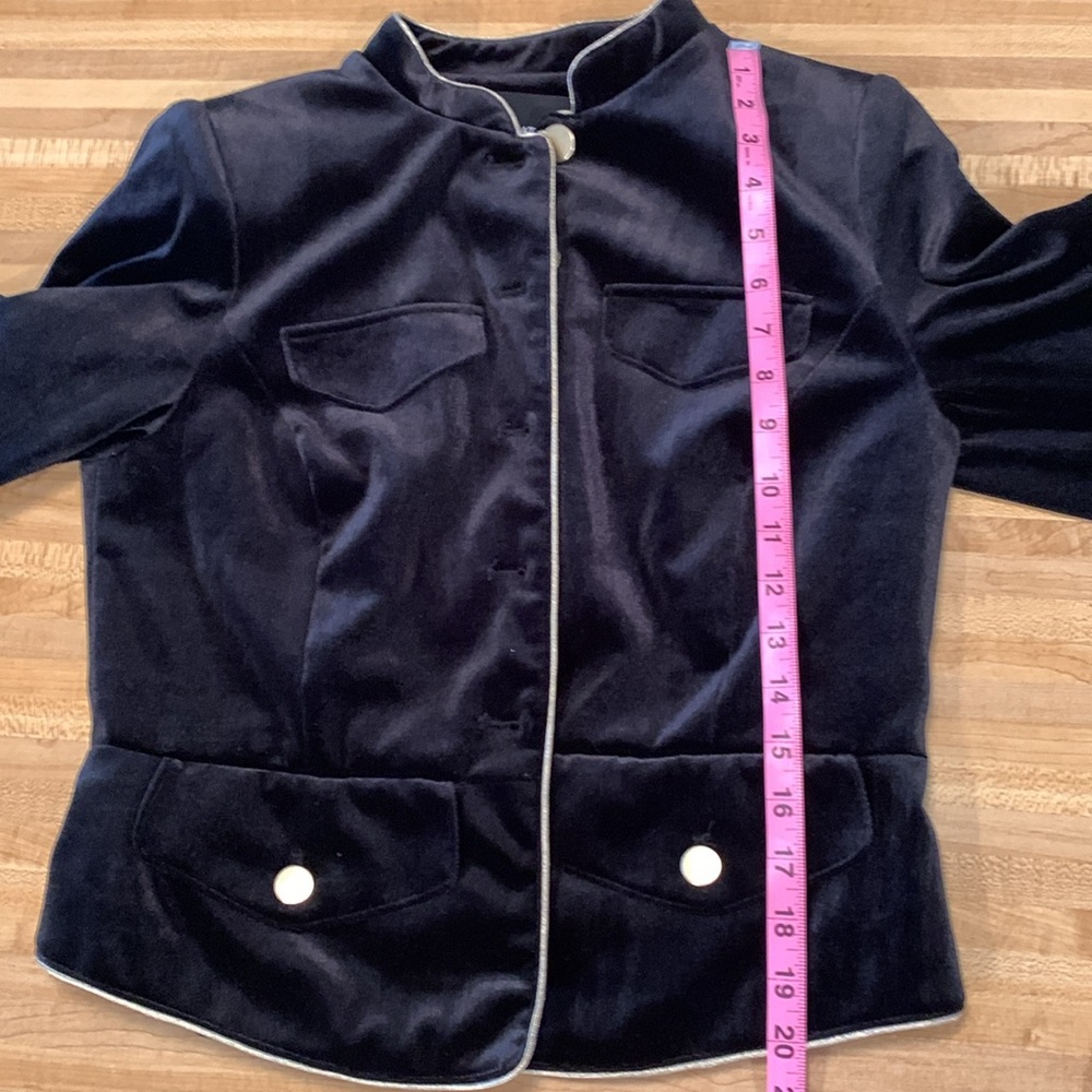 Who What Wear Black Velvet Jacket/Blazer Size S - Picture 10 of 10